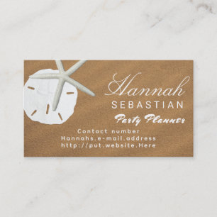 Sand Dollar Beach Sand Occupation Business Card
