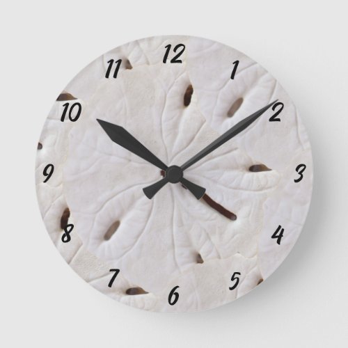 Sand Dollar Beach Seashells Shell Beach Decor Round Clock