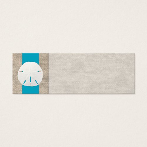 Sand Dollar Beach Wedding Name Card - Malibu Business Card Templates