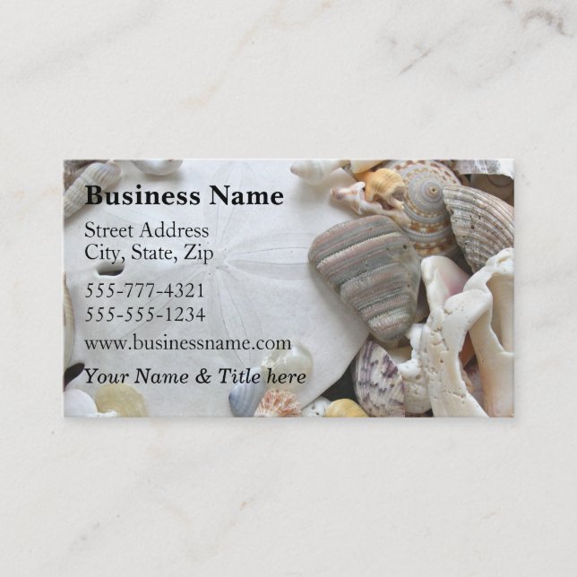 Sand Dollar Business Card (Front)