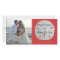 Sand Dollar Christmas Photo Card Red and White