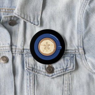 Sand Dollar Coffee Latte Button