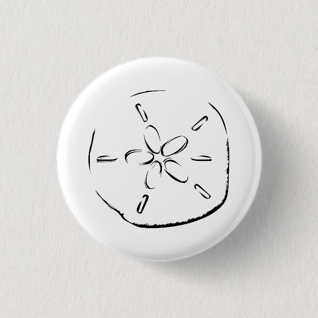 Sand Dollar Drawing Button (Front)