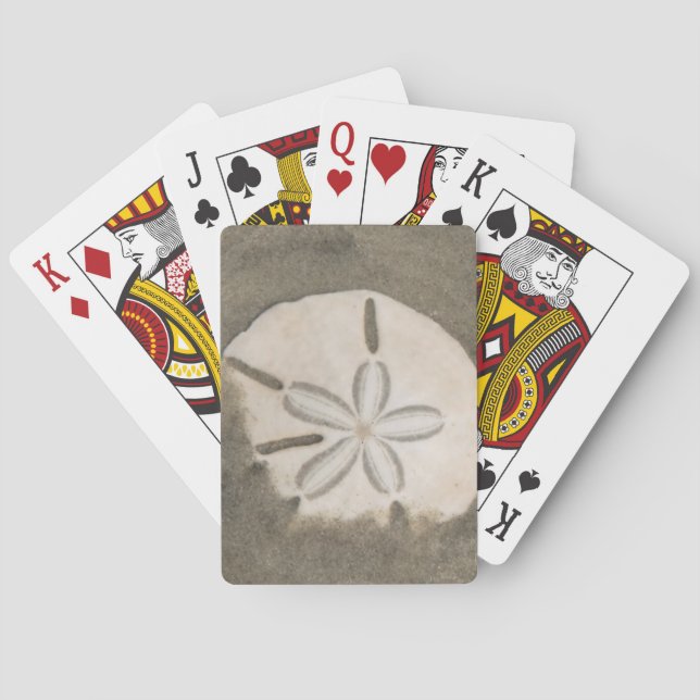 Sand dollar (Echinarachnius parma) Poker Cards (Back)