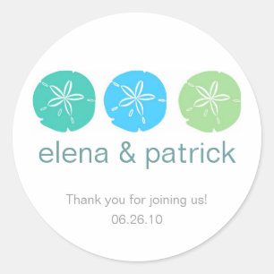 Sand Dollar Favor Stickers