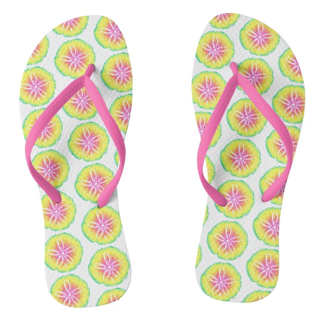 Sand Dollar Flip Flops (Footbed)