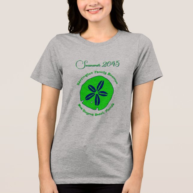 Sand Dollar Keepsake Family Reunion Tri-Blend Shirt (Front)