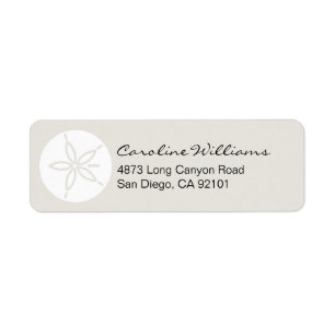 Sand Dollar Label