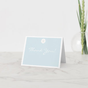 Sand Dollar Letterpress Thank You Card