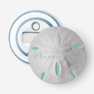 Sand dollar ocean beach summer turquoise white    bottle opener
