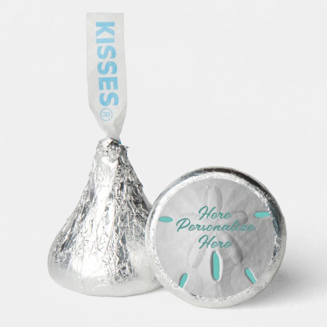 Sand dollar ocean beach summer turquoise white hershey®'s kisses® (Front)