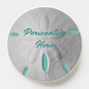 Sand dollar ocean beach summer turquoise white PopSocket