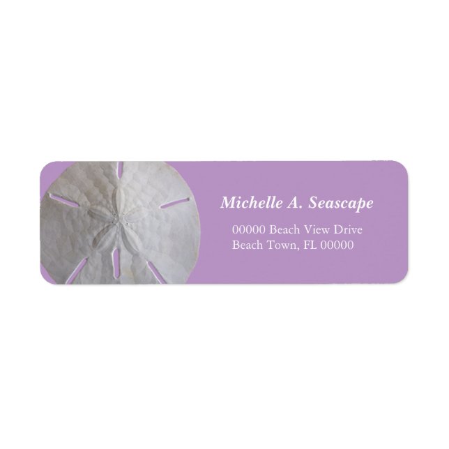 Sand Dollar on Purple Label (Front)