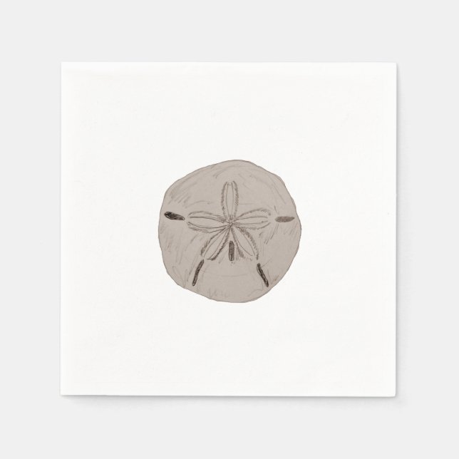 Sand Dollar Painting Beach Accessories Napkins (Front)