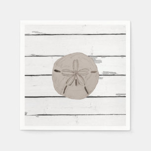 Sand Dollar Painting Beach Shiplap Napkins