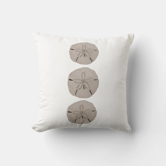 Sand Dollar Painting Pillow (Front)