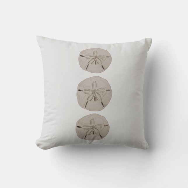 Sand Dollar Painting Pillow (Front)