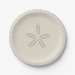 Sand Dollar Paper Plates