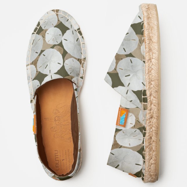 Sand Dollar Pattern Summer Slip-on Espadrilles (Side)