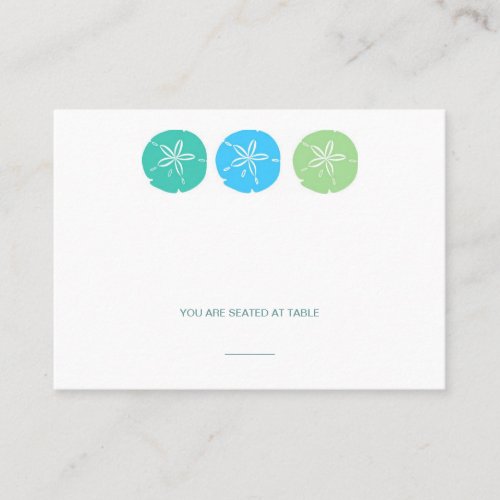 Sand Dollar Place Cards Business Card Template