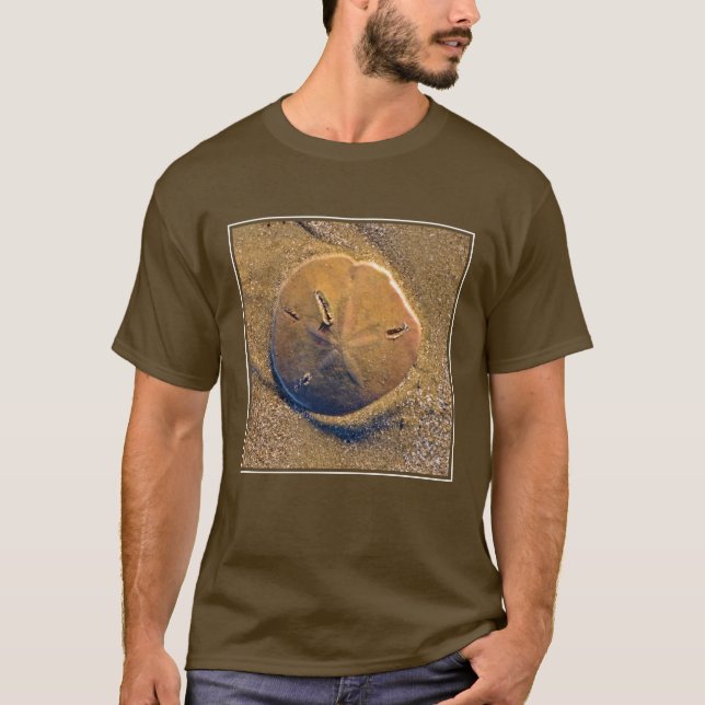 Sand Dollar Revealed On Beach | Hilton Head Island T-Shirt (Front)