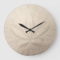 Sand Dollar Round Clock
