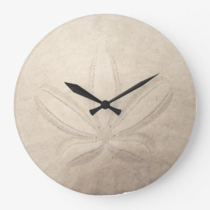 Sand Dollar Round Clock