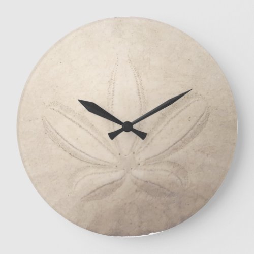 Sand Dollar Round Clock