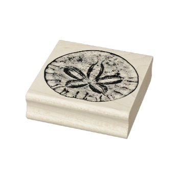 Sand Dollar Rubber Stamp by ADHGraphicDesign at Zazzle