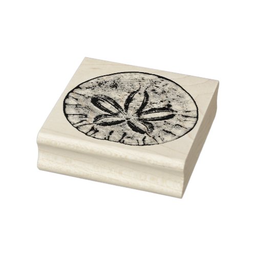 Sand Dollar Rubber Stamp