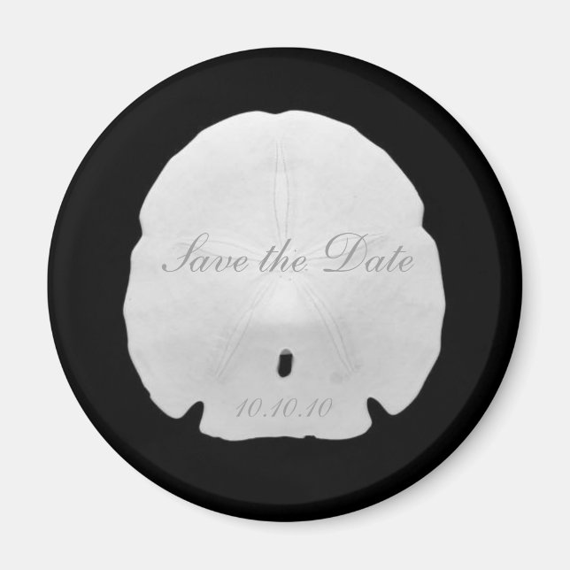 Sand Dollar Save the Date Magnet (Front)