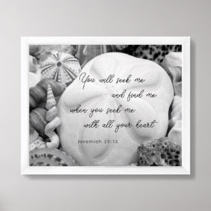 Sand Dollar Scripture Christian Wall Poster