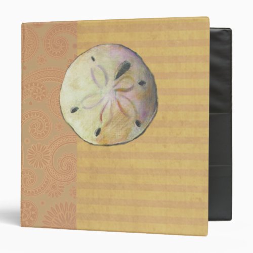 Sand dollar seashell shell for beach combers binder