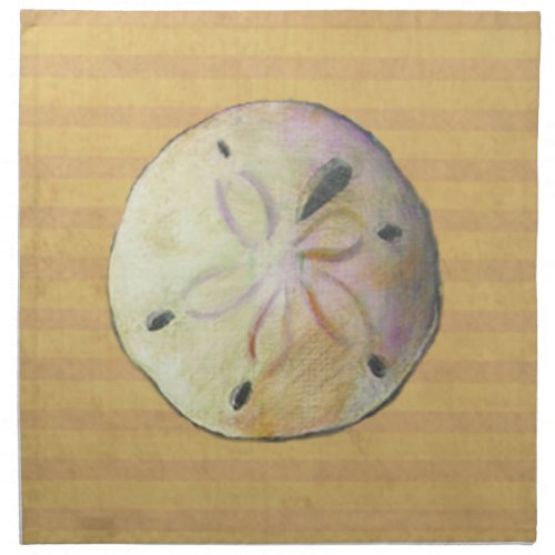 Sand dollar seashell shell for beach combers napkin