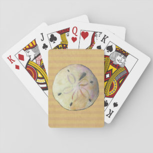 Sand dollar seashell shell for beach combers playing cards