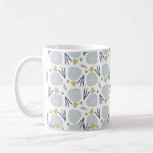 Sand Dollar Seashells Beach Pattern Beach Coffee Mug