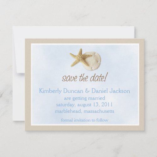 Sand Dollar  Starfish Save the Date