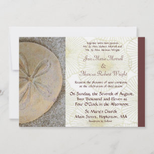 Sand Dollar Wedding Invitation