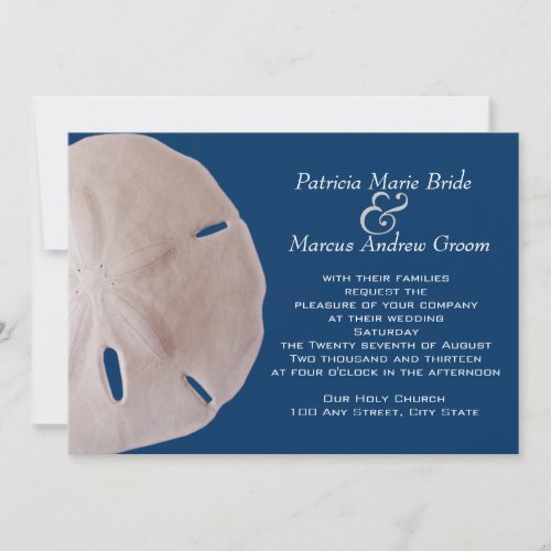 Sand Dollar Wedding Invitation