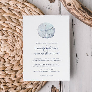 Sand Dollar Wedding Invitation