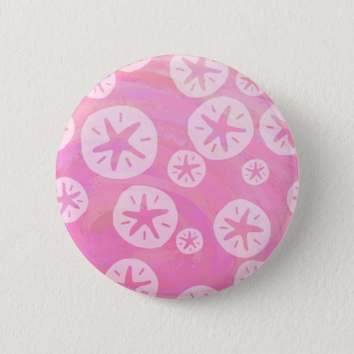 Sand Dollar White and pink Button