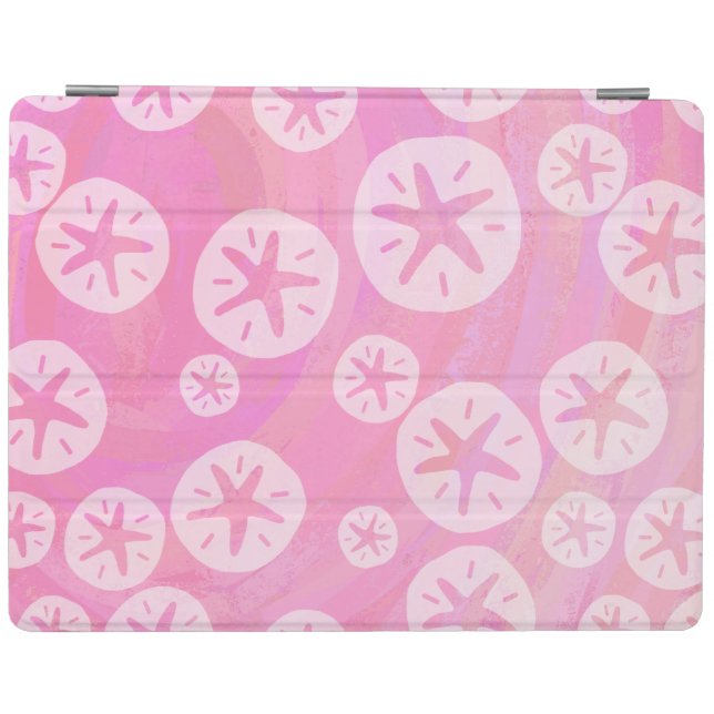 Sand Dollar White and pink iPad Smart Cover (Horizontal)