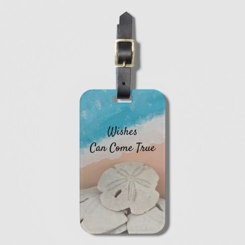 Sand Dollar Wishes  Luggage Tag