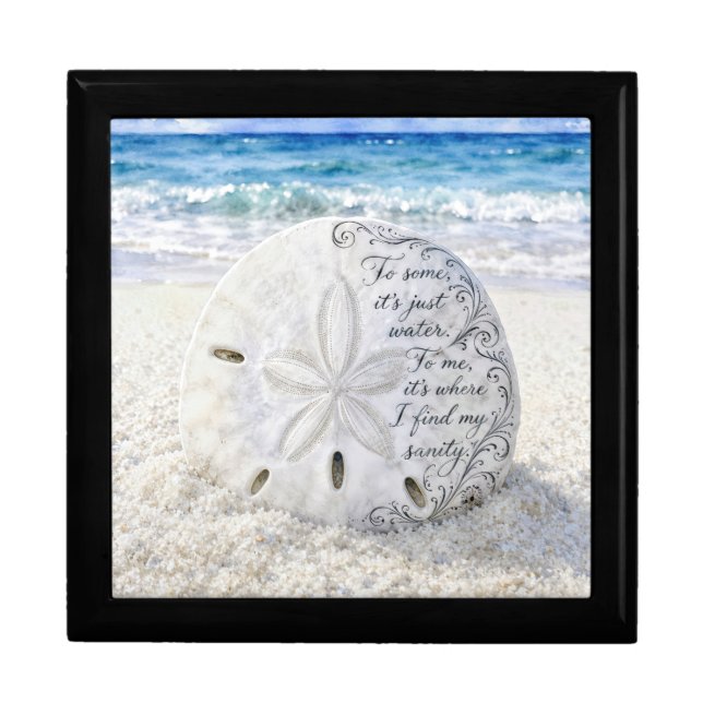 Sand Dollar with Inspirational Quote Gift Box (Front)