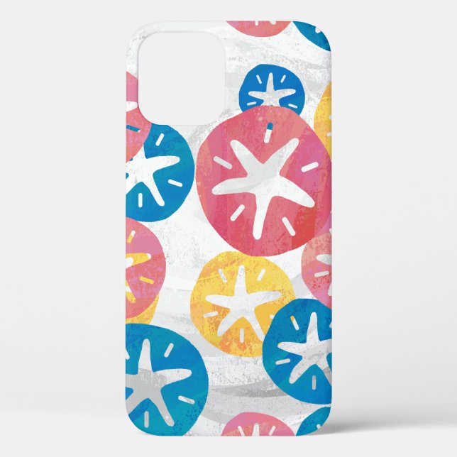 Sand Dollar Yellow Red Blue Pattern Case-Mate iPhone Case (Back)
