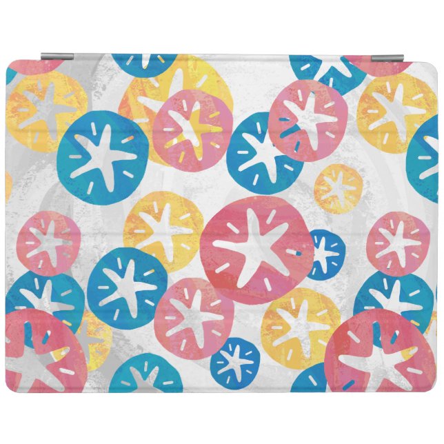 Sand Dollar Yellow Red Blue Pattern iPad Smart Cover (Horizontal)