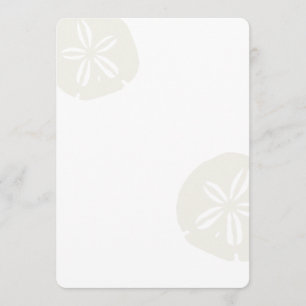 Sand Dollars Blank Beach Wedding Fan Program Paper
