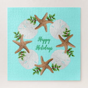 Sand Dollars Starfish Christmas Holiday Puzzle