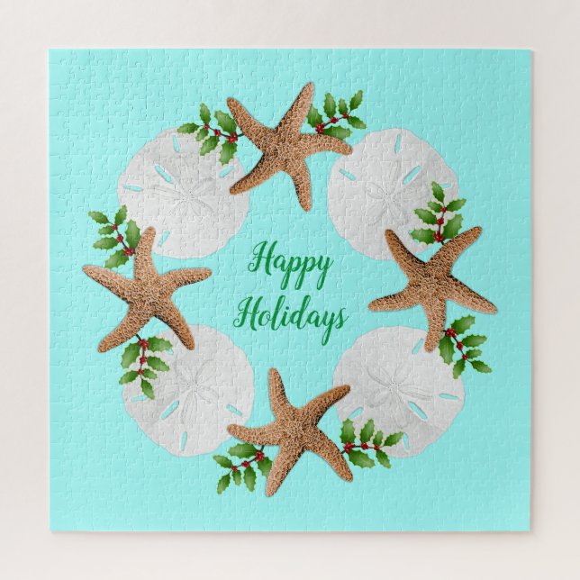 Sand Dollars Starfish Christmas Holiday Puzzle (Vertical)