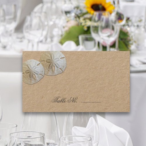 Sand Dollars Wedding Place Table Seating Cards
